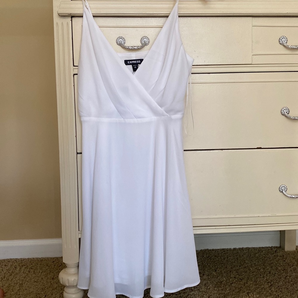 White mini dress